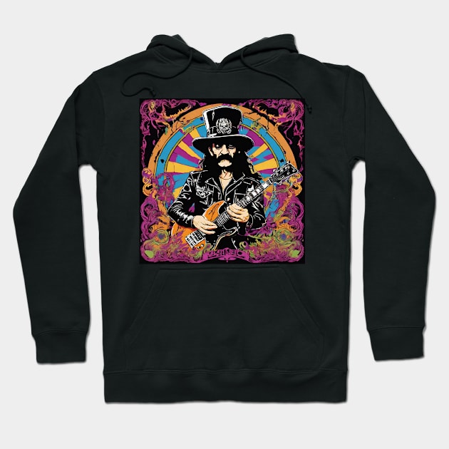 Guitar Lemmy Art Hoodie by Klau